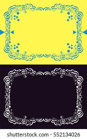 Floral frame for text