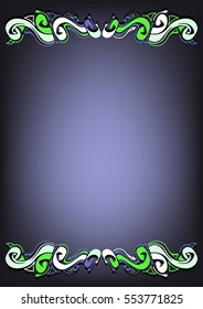 Floral frame for text