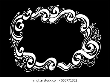Floral frame for text