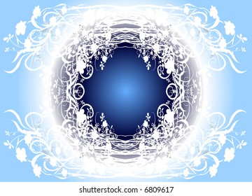 floral frame for text