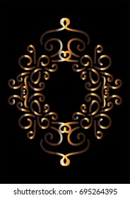 Floral frame for text