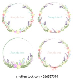 floral frame vector