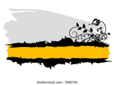 floral frame vector