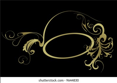 floral frame vector