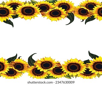 Blumenrahmen-Vektorgrafik-Rand
