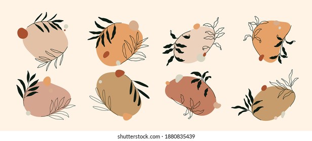 Vector de marco floral con espacio de copia para texto y letras. Diseño para anuncios y banner en medios sociales.