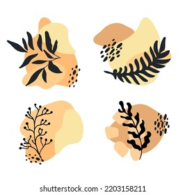 Floral frame vector with copy space for text and letters. Design for ads and social media banner. floral frame with copy space for text or letters - abstract background for social media posts 