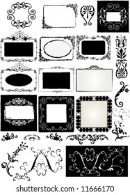  floral frame - vector design - Collection of