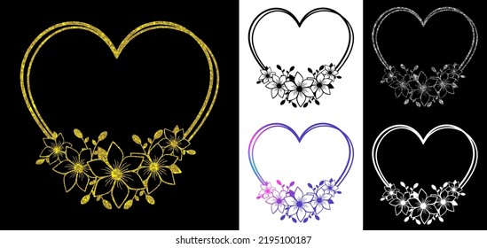  Blumenrahmen, Vektordesign, Blumenrahmen-Design