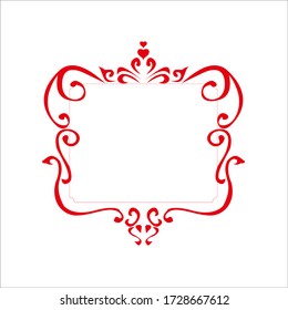 floral frame  vector design. good for invitation decoration