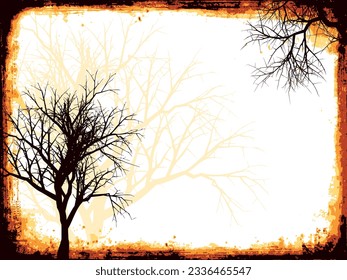floral frame Vector design template