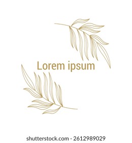 floral frame vector design template