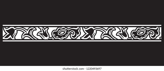 Floral frame vector element