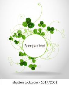 Floral frame. Vector illustration
