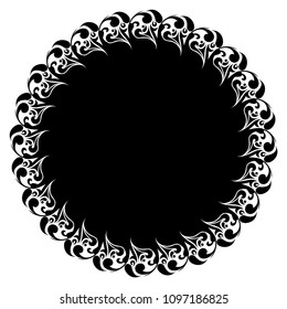 Floral frame, vector illustration