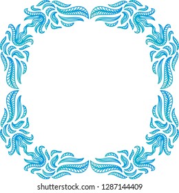 Floral frame. Vector illustration