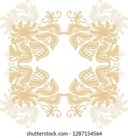 Floral frame. Vector illustration