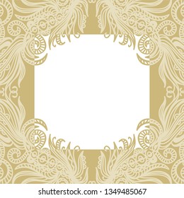 Floral frame. Vector illustration