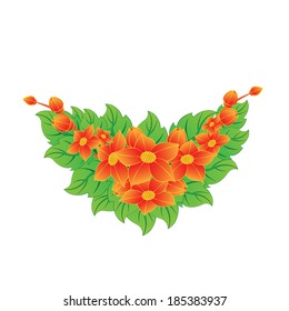 Floral Frame Vector Illustration