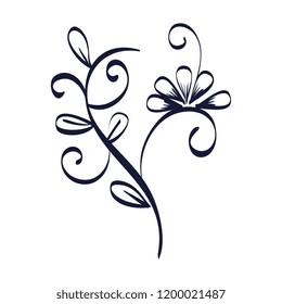 floral frame victorian style