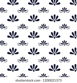 floral frame victorian style pattern