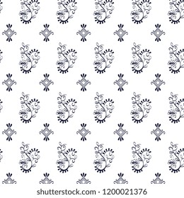 floral frame victorian style pattern