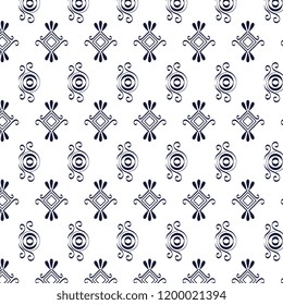 floral frame victorian style pattern