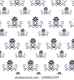 floral frame victorian style pattern