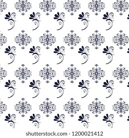 floral frame victorian style pattern
