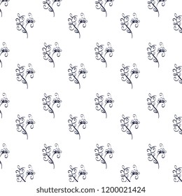 floral frame victorian style pattern