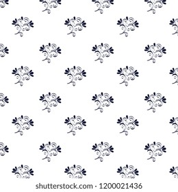 floral frame victorian style pattern