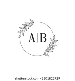 Diseño de vectores de casamiento de marco floral