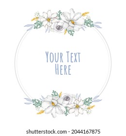 Floral Frame wreaths. Set of frame watercolor flowers. Watercolor colorful bouquet alstroemeria flower. Floral botanical flower. for graphic designer decorate, product design and card