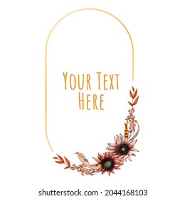 Floral Frame wreaths. Set of frame watercolor flowers. Watercolor colorful bouquet alstroemeria flower. Floral botanical flower. for graphic designer decorate, product design and card
