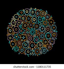 Floral frame for your design