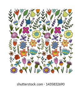 Floral frame for your design