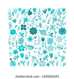 Floral frame for your design