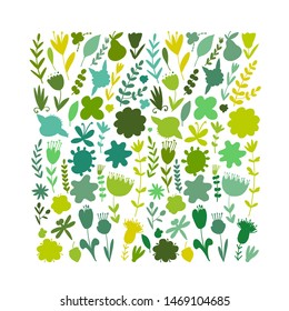 Floral frame for your design