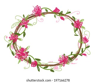 Floral frame for your design