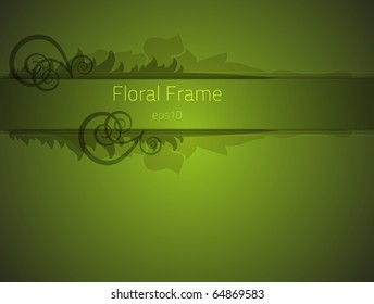Floral frame for your design. Fully vector, enjoy!