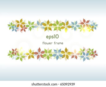 Quadro floral para o seu design. Totalmente vetor, aproveite!