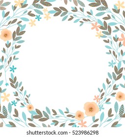 Floral Frame-Beautiful vintage wreath