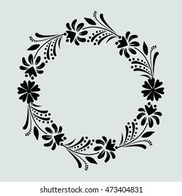 Floral Frame.Floral Image.