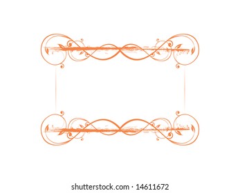 floral frames with design element, Vector wallpaper