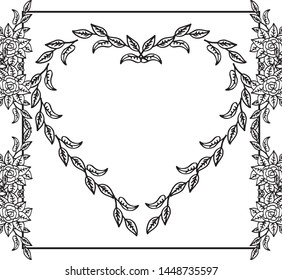 Floral frames and flowers, design elements for invitations, greeting cards, posters. Vector
