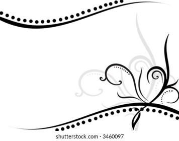 floral frame-vector