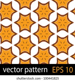 Floral fruit pattern. Seamless abstract colorful vector background