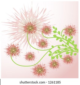 floral fun vector