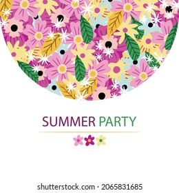 floral garden of flowers seamless pattern vector