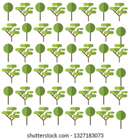 Floral garden tree patern